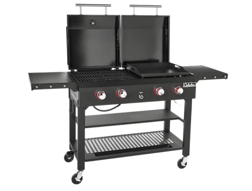 Cabela's Deluxe 4-Burner Grill and Griddle Combo Cabela's Deluxe 4-Burner Grill and Griddle Combo